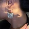 New Version  Dense Snake Bone Tassel Earrings Women'S Simple Golden Silver Color Earrings Party Jewelry Beautiful Gift