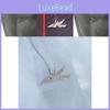 Fashionable Lol Feather Necklace Featuring Geometric Shape And Gorgeous Blue Color Design