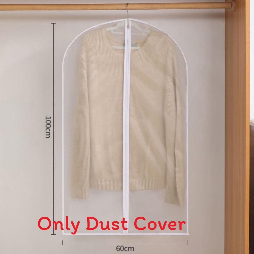 Dress Garment Clear Suit Clothes Coat Cover Protector Waterproof Travel Bag Zip