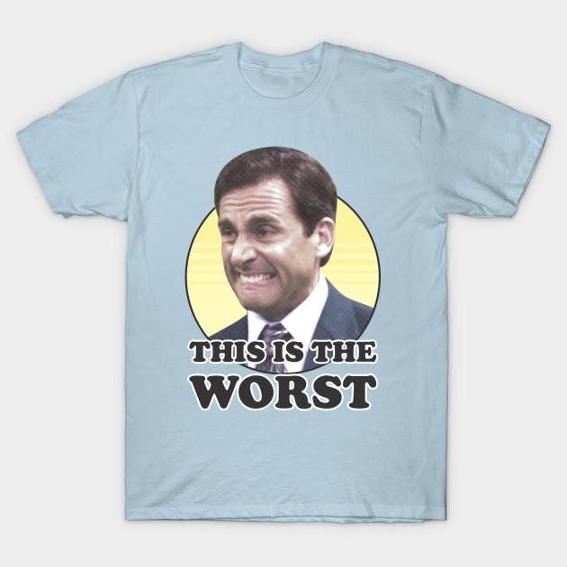 

Men Black Print T-shirt This Is The Worst No-Cut Transfer Paper Print Cotton Tshirt 2XL світло-синій колір