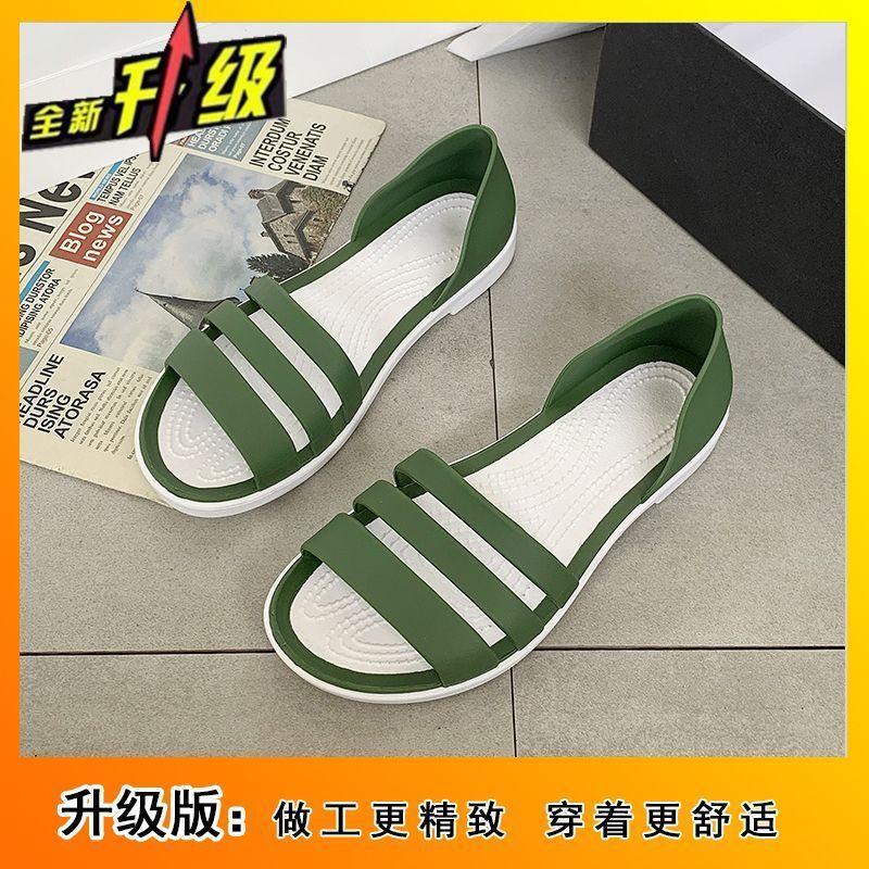 Flat-bottomed Open-toed Korean Version of Student Beach Sandals for Women 2025 Summer New Niche Casual Versatile Soft-soled Sandals for Women