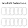 A Bathroom Shower Curtain Featuring A Sunrise View From A Mountain Top, Includes 12 Hooks, Measuring 70.87*70.87Inch, Perfect Fo