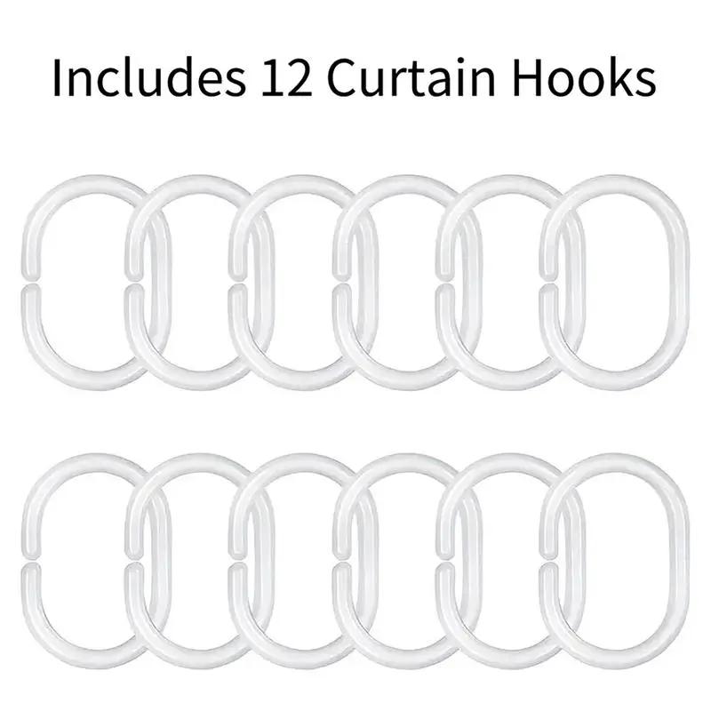 A Bathroom Shower Curtain Featuring A Sunrise View From A Mountain Top, Includes 12 Hooks, Measuring 70.87*70.87Inch, Perfect Fo