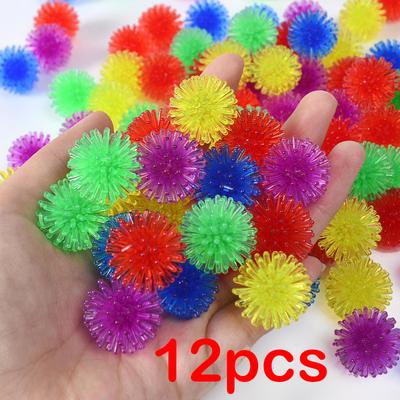 12 Stück Kinder Stachelball Stressabbau Fidget Spielzeug Kinder Autismus Sensorisch ADHS Angstabbau Übung Griffball Prise von Yum Spielzeug