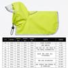 Easy-On Easy-Off Waterproof Dog Raincoat With Belly Protection Large Medium Breeds Like Golden Retriever Border Collie