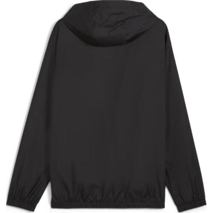 Puma Logo Print Outdoor Casual Sports Zip Breathable Windproof Running Hooded Jacket Men Jackets Black 684107-01