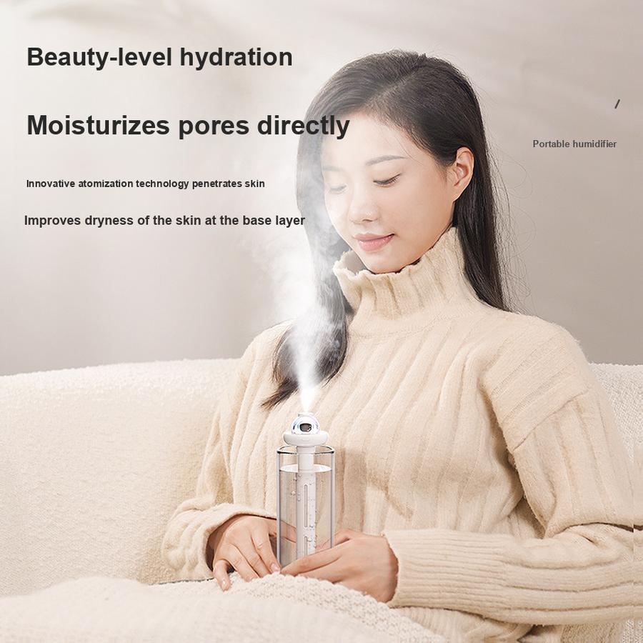 Ultrasonic Humidifier for Home Bedroom Desktop Air Spray Humidifier Car Humidifier Large Capacity Large Mist Portable