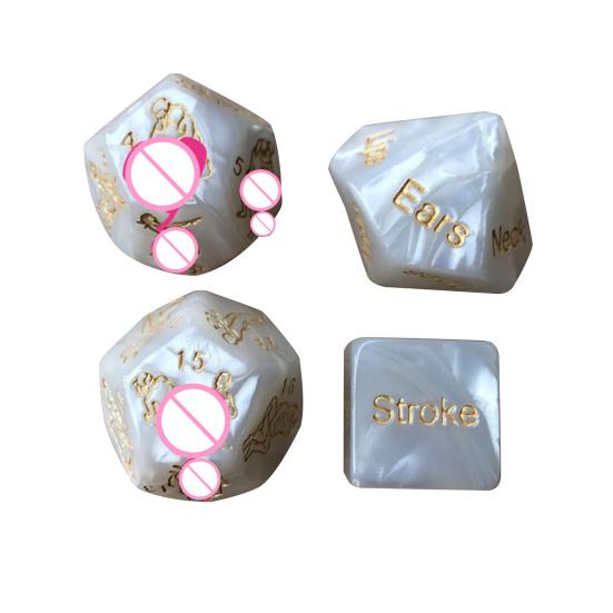 1/2/4/5 ks Sexy opakovaně použitelná sada kostek Bezpečný Vzrušující světelný design Záludná hračka nočního klubu pro nekonečnou zábavu