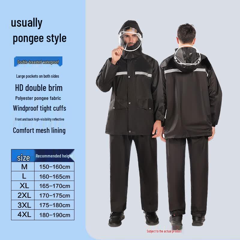 Heavy-Duty Reflective Rain Suit
