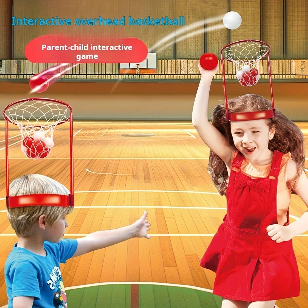 Headband Basketball Party Game, for Competition Carnival Games Adjustable Basketball Net Headband, Competitive Game Supplies