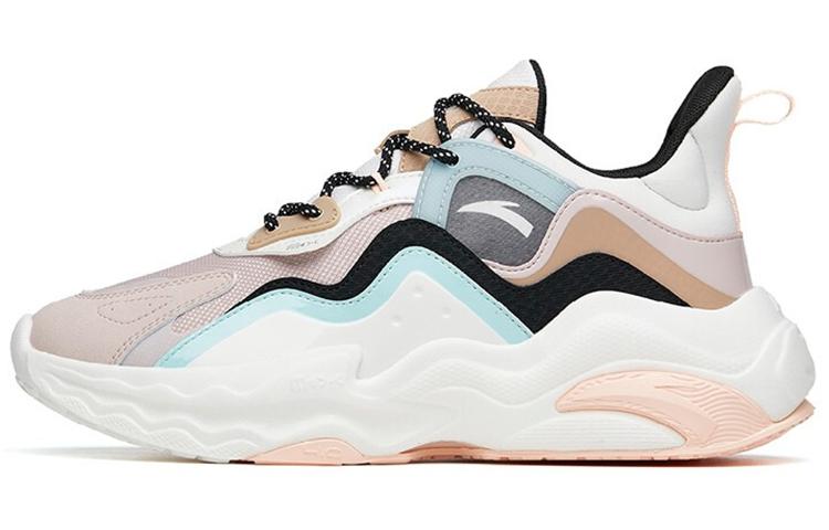 Anta Chunky Sneakers Women's Low-top Lotus Gray/Ivory White/Black