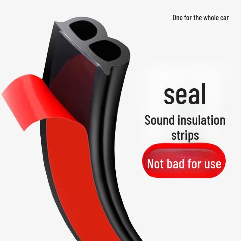 Car Door Sealing Strips: Three-Layer Thickened, Sound Insulation, Dustproof, Noise-Reducing, Waterproof Universal Rubber Strips