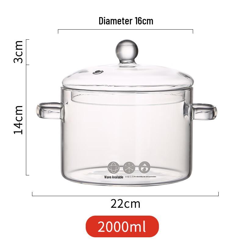 Naijiang High Borosilicate Glass Stew Pot