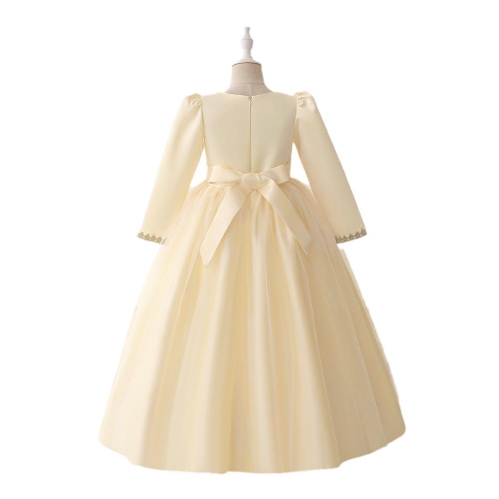 2024 Elegant Embroidered Evening Gown for Girls - European, American, and Middle Eastern Style