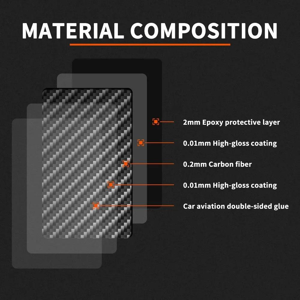 Carbon Fiber Headlight Switch Control Frame Sticker Anti-scratch Easy To Install Stickers for VW Golf 6 R MK6 Scirocco 09-16