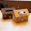 Creative House-Shaped Tissue Box,  Creative Napkin Holder, Home Décor,  Hotel Restaurant Table Linen Wooden Box