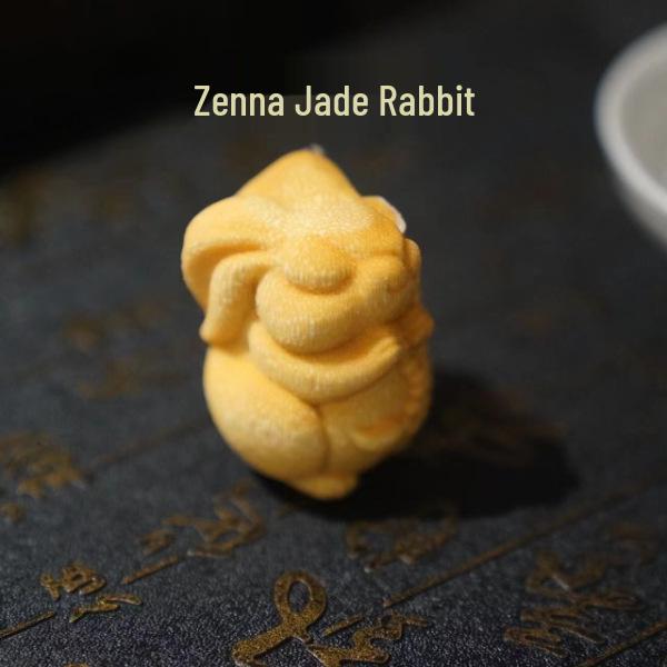 Сплошной бамбук Кролик и Дракон Ручная резьба Украшение