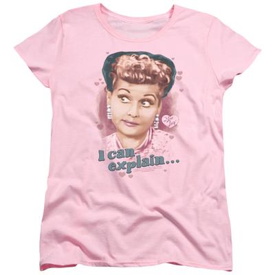 I Love Lucy I Can Explain Womens T Shirt Pink Officially Licensed Unisex T-Shirt