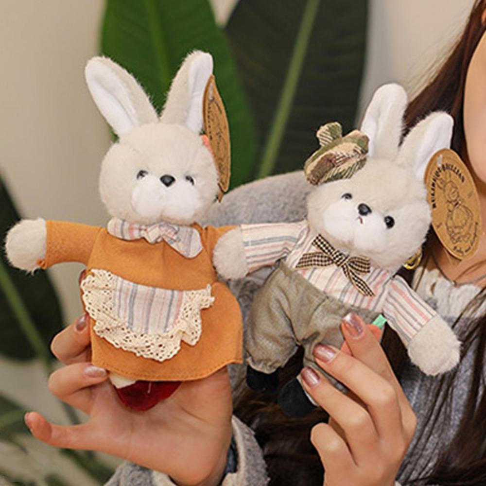 Rabbit Family Rabbit Plush Keychain Cute Fluffy Plush Rabbit Key Ring Bunny Keychain Car Key Chain