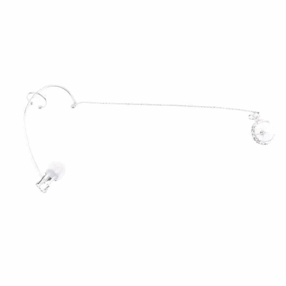 Water Drop/Moon Shape Water Drop Earring Gold/Silver Color Crystal Eye Jewelry For Women Silver Moon