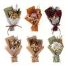 Mini Dried Flower Bouquet Dry Babysbreath Rose Decoration Small Floral Bouquet Romantic Valentine’s Day