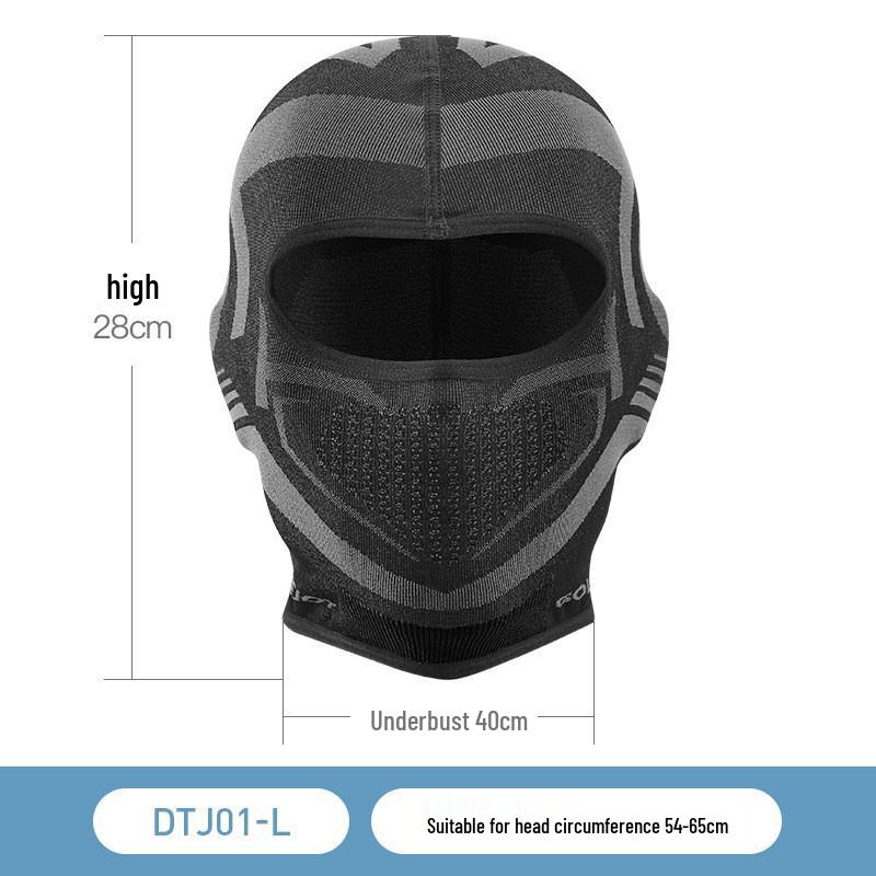 Zimní cyklistická pokrývka hlavy Unisex: Dvouvrstý fleece, Větruodolný, Ochrana uší, Teplá obličejová maska DTJ20