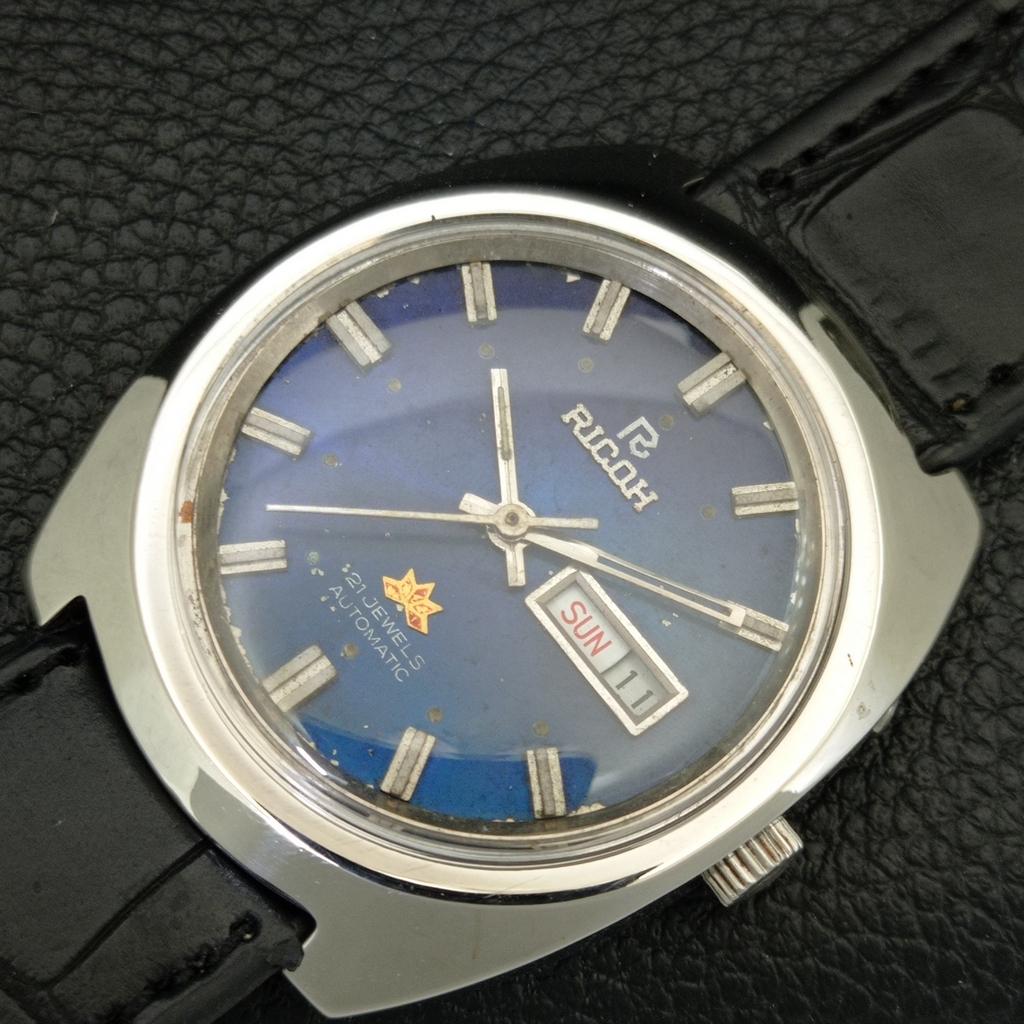 VINTAGE RICOH R31 AUTOMATIC JAPAN MENS ORIGINAL DIAL WATCH a708018-1