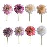 6 Stück Künstliche Dahlienblumen 11" Falsches Seiden-Dahlien-Bouquet mit Stiel für Hochzeitsbouquets Zuhause Büro Tischmittelstück Blumengestecke