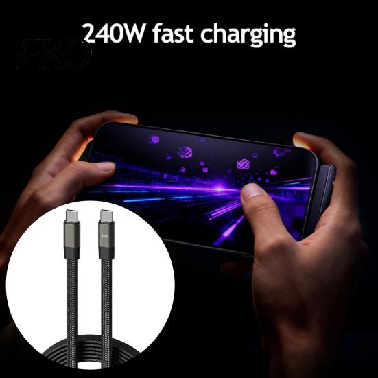 Efficient Data Backup Cable 240W Cable, Two-in-One Charging And 480Mbps High-Speed Transfer USB Type-C High-speed to Fast Notebook with E-Marker Chip