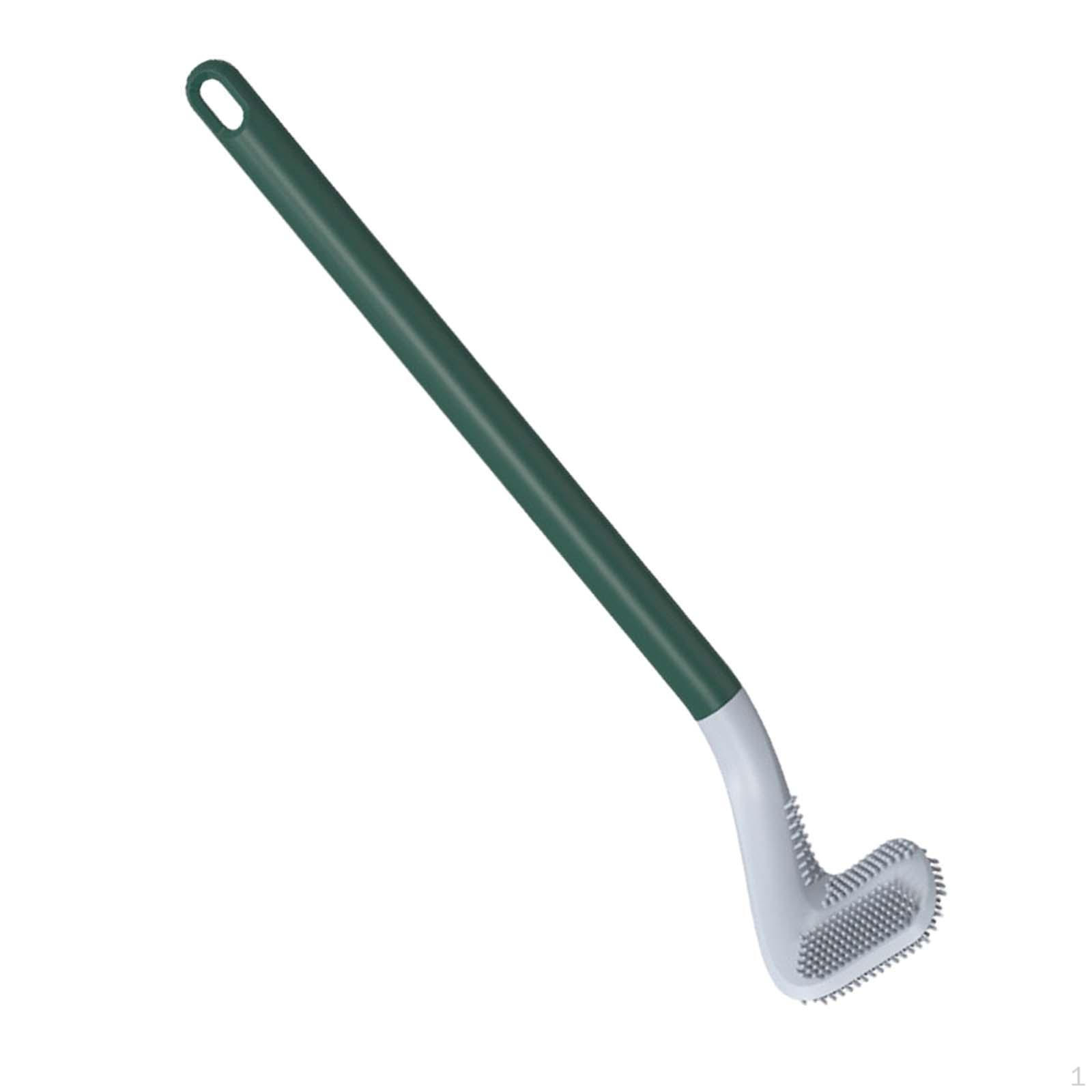 

Гибкая силиконовая щетка для унитаза с удлиненной ручкой для глубокой очистки - Мягкая щетина без царапин