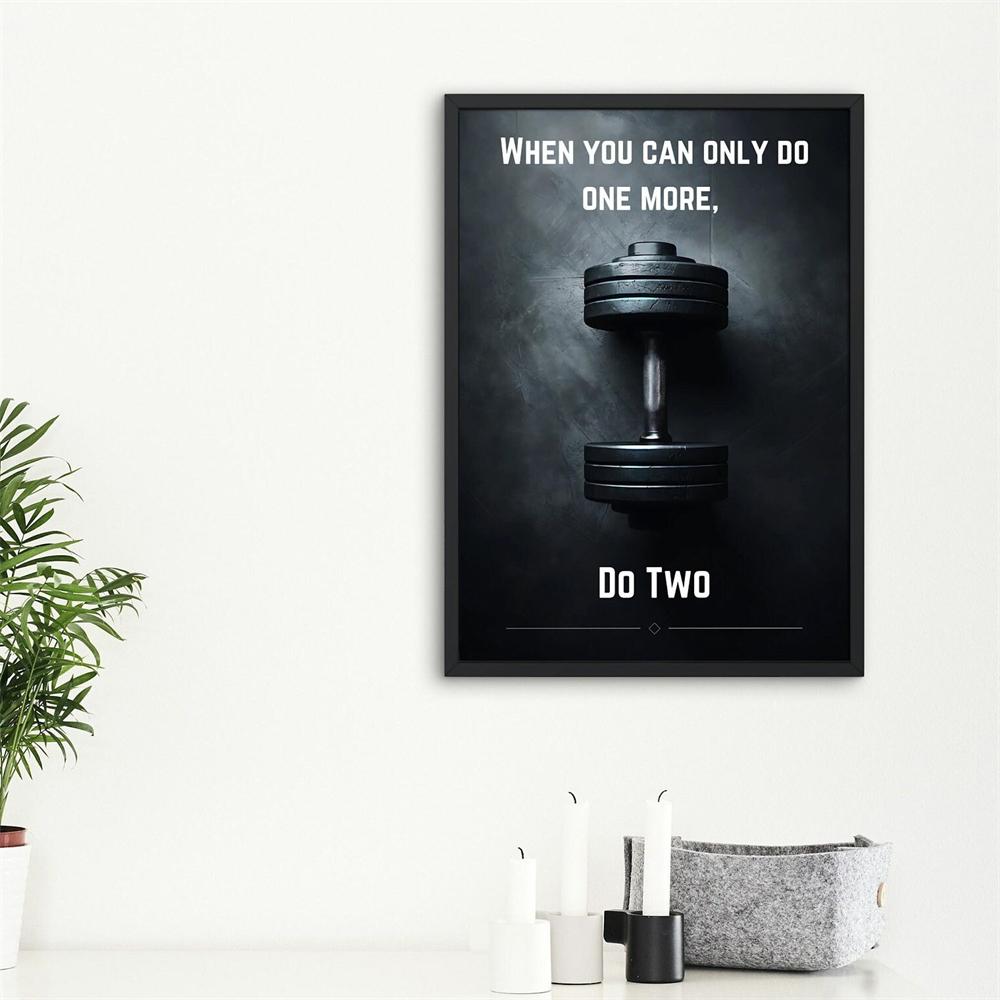 Fitness Motivation Poster Gym Wall Art Fitness Quotes One More Rep Workout Motivation Prints Gym Room Self Development Decor
