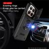 KEYSION Shockproof Armor Case for Xiaomi 15T Pro 5G Slide Camera Protection Metal Ring Stand Phone Back Cover for Xiaomi 15T 5G