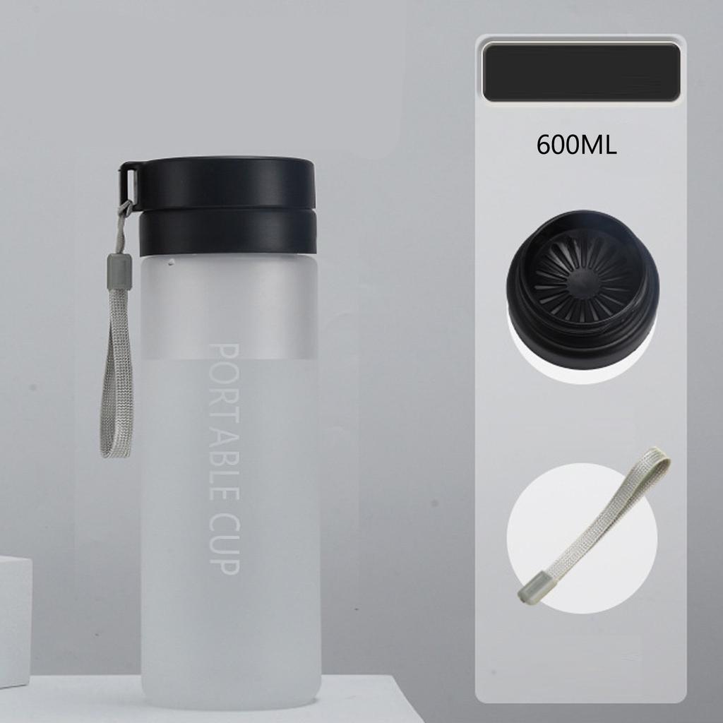 600ml Sports Water Bottle Portable Large Capacity Cup Summer Ice Cold Water Jug