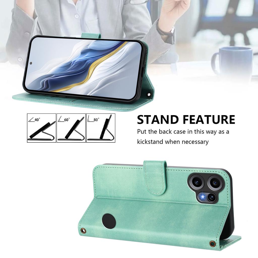 For Nothing CMF Phone 2 Pro Cases Wallet Stand Retro Texture Leather Phone Cover with Lanyard