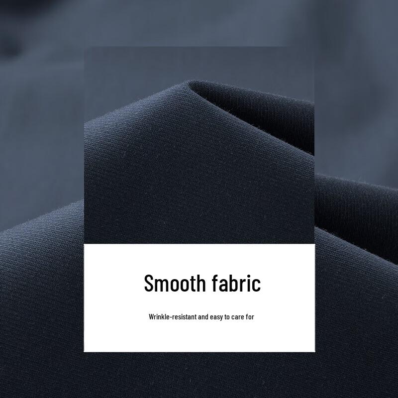 Men's Solid Color Breathable Wrinkle-Resistant Straight-Leg Casual Pants