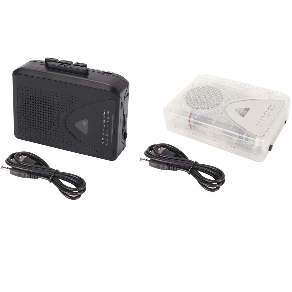 Tragbarer Kassettenplayer FM AM Radio Stereo Kassetten MP3 Kassettenplayer mit 3,5mm Klinkenanschluss und Lautsprecher für