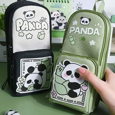 Panda/Astronaut Pen Bag Schoolbag Type Storage Bag Portable Stationery Organizer  School Office