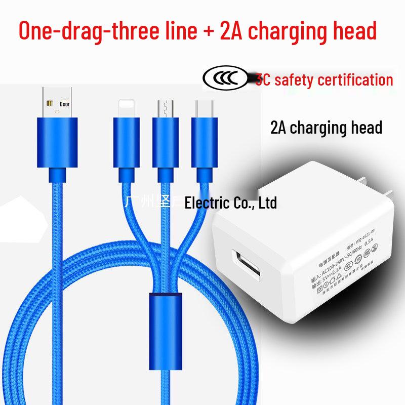 Universal 3-in-1 Charger for Huawei, OPPO, Xiaomi & Vivo Android Phones