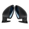 Pair California Classic Style Door Wing Blue Side Mirror Hot Rod Rat Rod Muscle Car Universal Vintage Black