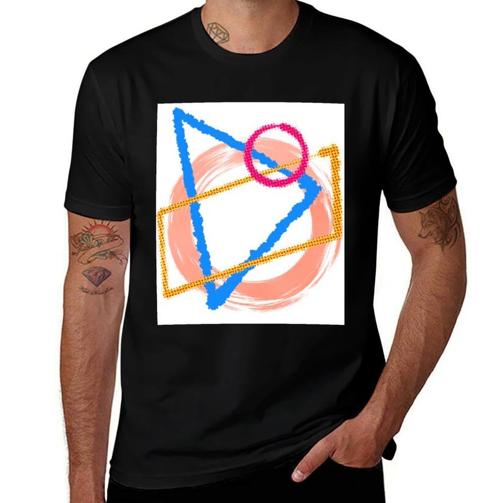 Geometric Colors T-Shirt Pattern Printed Tee Shirt