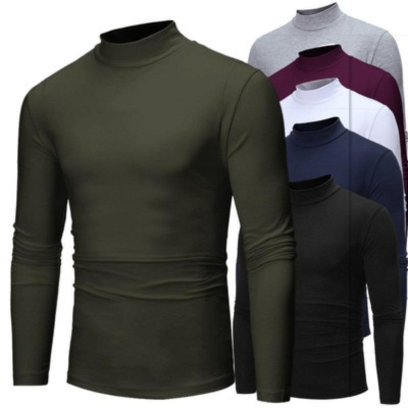 

Men’s Plus Size Long Sleeve Pullover Fleece T-Shirt S