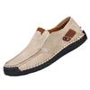 2024 Men's Spring Casual Korean Style Breathable Leather Moccasins - Trendy Handmade Large Size Shoes