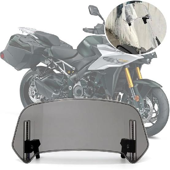 для G650GS R1150GS g650gs r1150gs Мотоциклетный удлинитель ветрового стекла Регулируемый спойлер-дефлектор C400X C400GT C650GT C650 c400x c400gt c650gt c650 A.Smoky gray 280MM