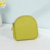 New PU Leather Women Short Wallet Solid Color Zipper Design Slim Small Wallet Large Capacity Card Bag Holder Women Men