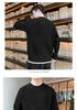 Men's Trendy Plus Velvet Thick Knitwear - Warm, Loose, Plain Color, Round Neck