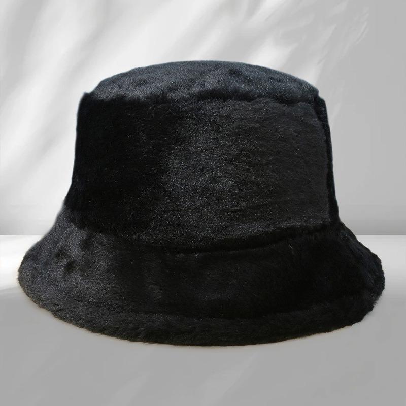 Hot Sale Imitation Rabbit Hair Bucket Hat Bucket Hat Autumn and Winter Outdoor Warm Plush Basin Hat