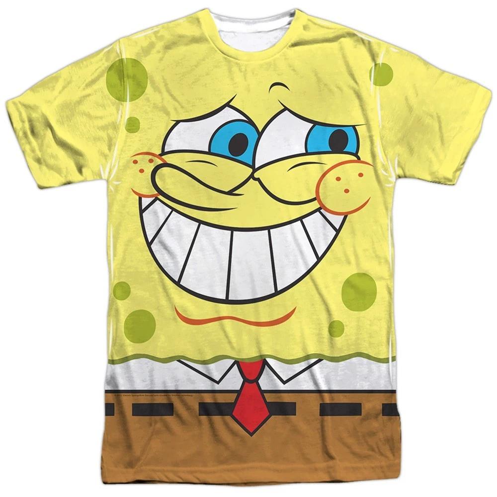 SPONGEBOB SQUAREPANTS GUILTY Licensed Sublimated Adult Graphic Tee Shirt SM-3XL 2XL