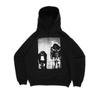 Y2K Graphic Print Hoodie Streetwear Long Sleeve Pullover Sweatshirt Teens Young Adults