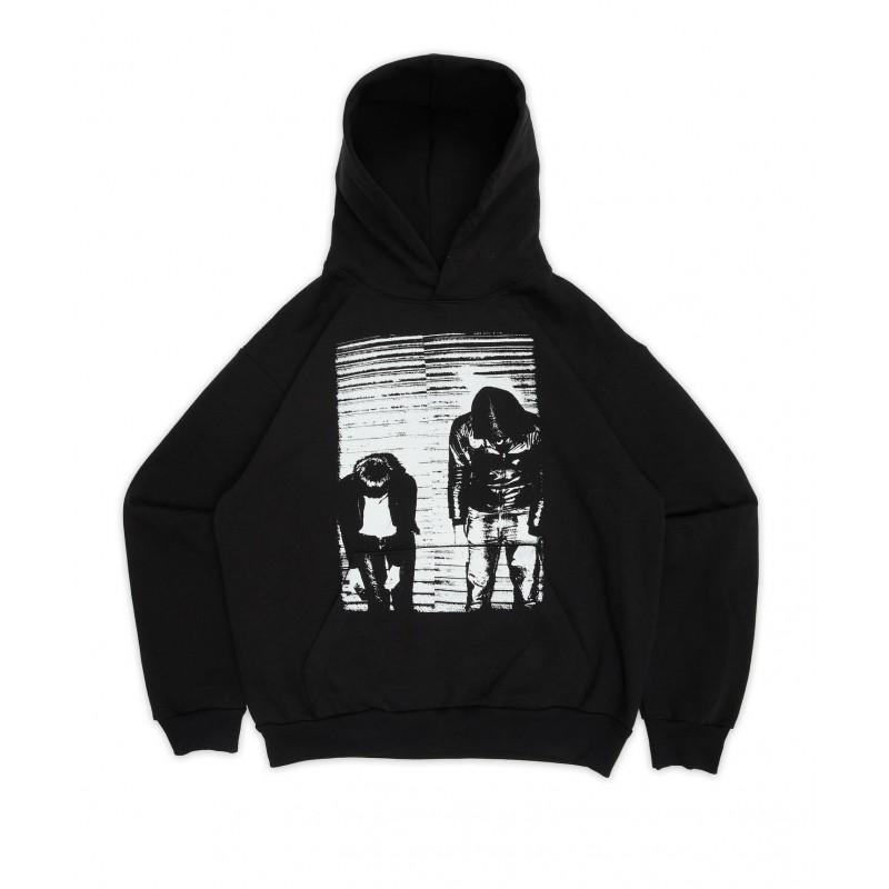 Y2K Graphic Print Hoodie Streetwear Long Sleeve Pullover Sweatshirt Teens Young Adults
