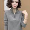 2025 Spring and Autumn Slim-fit Versatile German Velvet Winter Bottom Shirt Women's European Long Sleeve T-Shirt German Velvet Inner Top